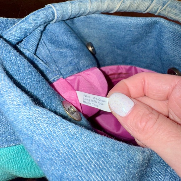 Y2K Vintage Xhilaration Target Denim Floral Patch Shoulder Bag - Picture 10 of 10